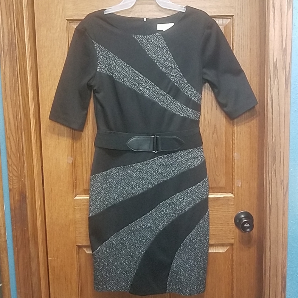 Black Dress with Belt